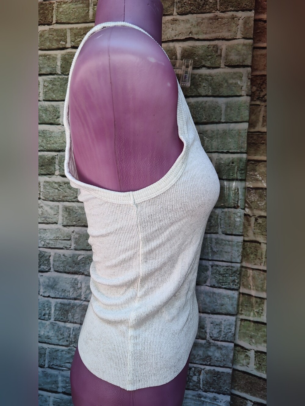 ZARA RIBBED SPARKLE Tank Top, Small - Picture 8 of 11